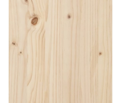 Cabecero de cama de pared madera maciza de pino 204x3x110 cm