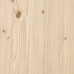 Cabecero de cama de pared madera maciza de pino 204x3x110 cm