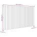 Cabecero de cama de pared madera maciza de pino 204x3x110 cm