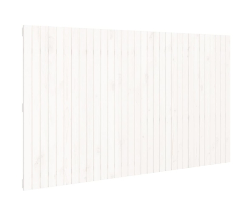 Cabecero de cama de pared madera maciza pino blanco 204x3x110cm