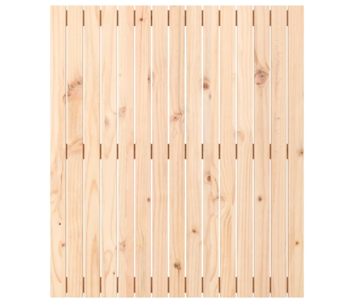 Cabecero de cama de pared madera maciza de pino 95,5x3x110 cm