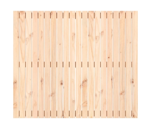 Cabecero de cama de pared madera maciza de pino 127,5x3x110 cm