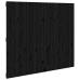 Cabecero de cama pared madera maciza pino negro 127,5x3x110 cm