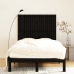 Cabecero de cama pared madera maciza pino negro 127,5x3x110 cm