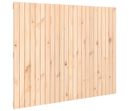 Cabecero de cama de pared madera maciza de pino 146,5x3x110 cm