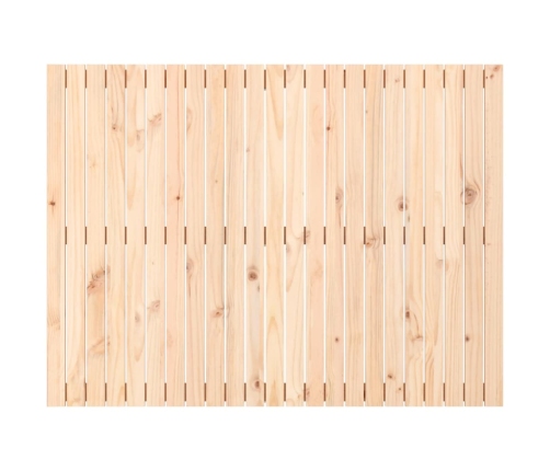 Cabecero de cama de pared madera maciza de pino 146,5x3x110 cm