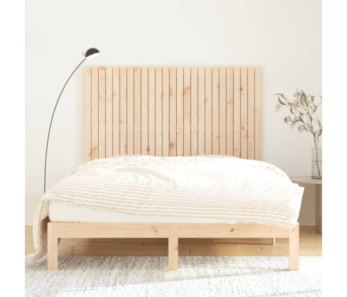 Cabecero de cama de pared madera maciza de pino 159,5x3x110 cm