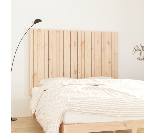 Cabecero de cama de pared madera maciza de pino 159,5x3x110 cm