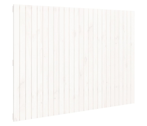 Cabecero de cama pared madera maciza pino blanco 159,5x3x110 cm