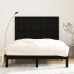 vidaXL Cabecero de cama pared madera maciza pino negro 159,5x3x110 cm