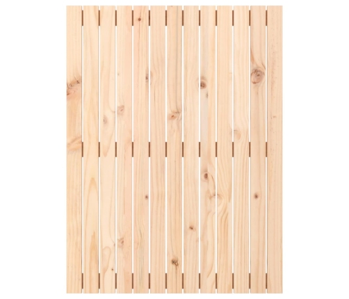 Cabecero de cama de pared madera maciza de pino 82,5x3x110 cm