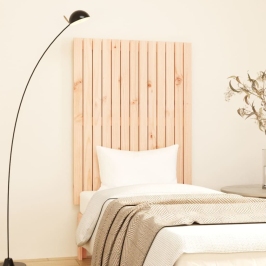 Cabecero de cama de pared madera maciza de pino 82,5x3x110 cm