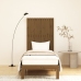 Cabecero cama pared madera maciza pino marrón miel 82,5x3x110cm