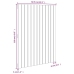 Cabecero cama pared madera maciza pino marrón miel 82,5x3x110cm