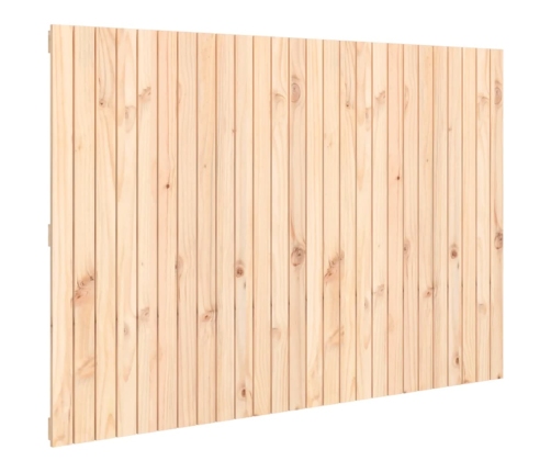 Cabecero de cama de pared madera maciza de pino 166x3x110 cm