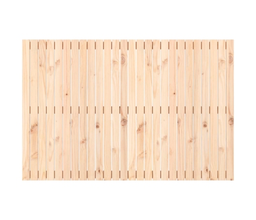 Cabecero de cama de pared madera maciza de pino 166x3x110 cm