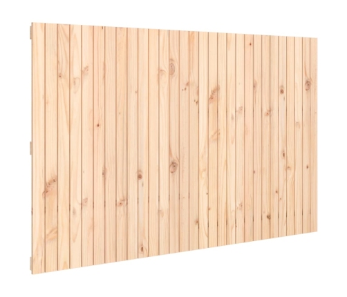 Cabecero de cama de pared madera maciza de pino 185x3x110 cm