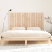 Cabecero de cama de pared madera maciza de pino 185x3x110 cm