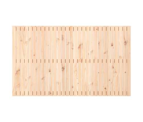 Cabecero de cama de pared madera maciza de pino 185x3x110 cm