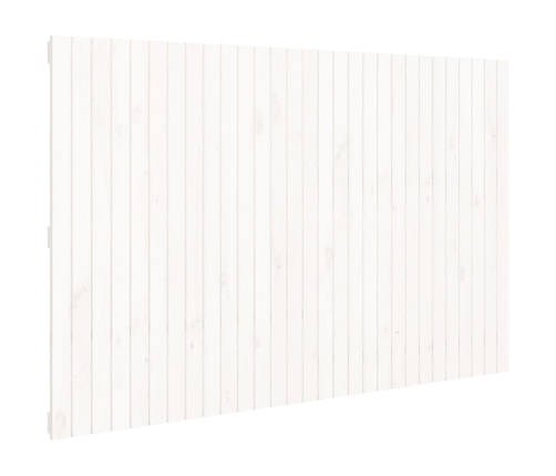 Cabecero de cama de pared madera maciza pino blanco 185x3x110cm