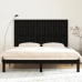 Cabecero de cama pared madera maciza pino negro 185x3x110 cm