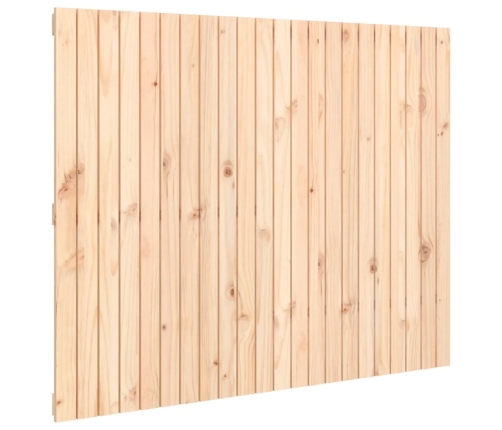 Cabecero de cama de pared madera maciza de pino 140x3x110 cm