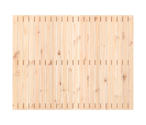 Cabecero de cama de pared madera maciza de pino 140x3x110 cm