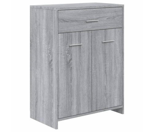 Set de muebles de baño 4 pzas madera contrachapada gris sonoma