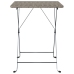 Mesa de cafetería plegable ratán sintético gris 55x54x71 cm