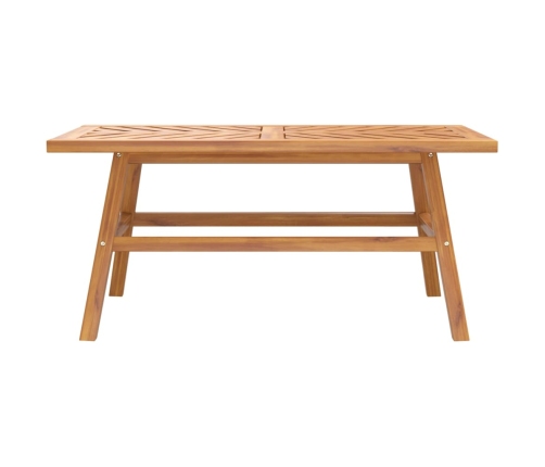 Mesa de centro madera maciza acacia 100x50x45 cm