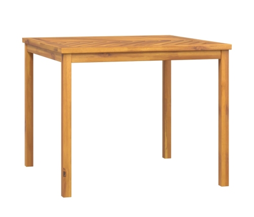 Mesa de comedor de jardín madera maciza de acacia 90x90x74 cm