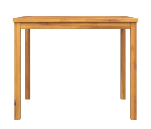 Mesa de comedor de jardín madera maciza de acacia 90x90x74 cm