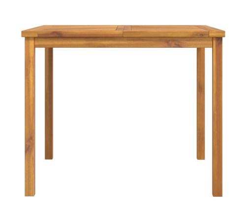 Mesa de comedor de jardín madera maciza de acacia 90x90x74 cm