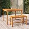 Mesa de comedor de jardín madera maciza de acacia 90x90x74 cm