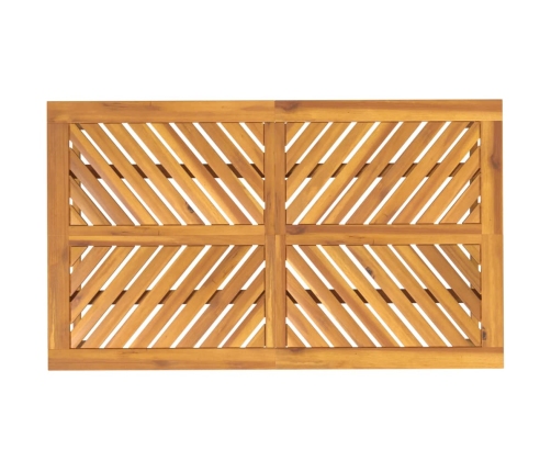 Mesa de comedor de jardín madera maciza de acacia 150x90x74 cm