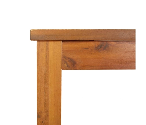 Mesa de comedor de jardín madera maciza de acacia 150x90x74 cm