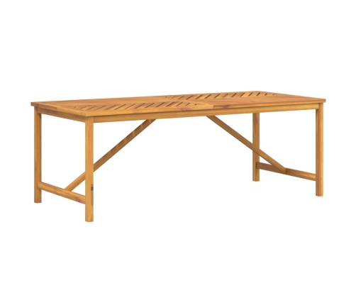 Mesa de comedor madera maciza de acacia 200x90x74 cm