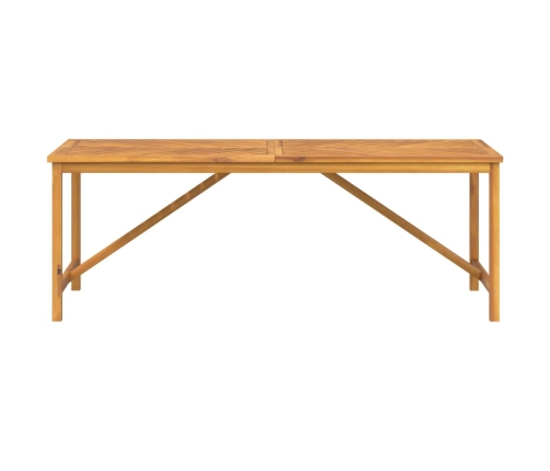 Mesa de comedor madera maciza de acacia 200x90x74 cm