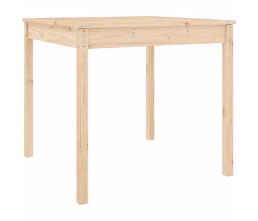 Mesa de jardín madera maciza de pino 82,5x82,5x76 cm