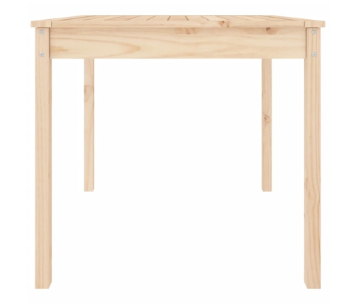 Mesa de jardín madera maciza de pino 82,5x82,5x76 cm