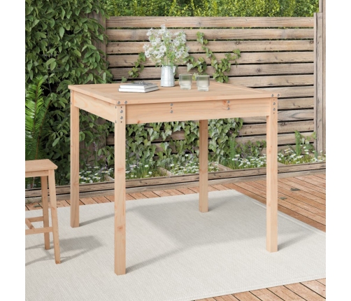 Mesa de jardín madera maciza de pino 82,5x82,5x76 cm