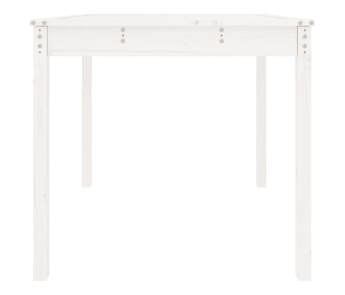 vidaXL Mesa de jardín madera maciza de pino blanco 82,5x82,5x76 cm