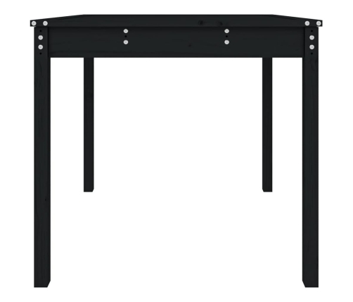 Mesa de jardín madera maciza pino negro 82,5x82,5x76 cm