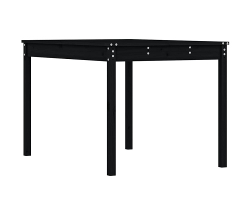 Mesa de jardín madera maciza pino negro 121x82,5x76 cm