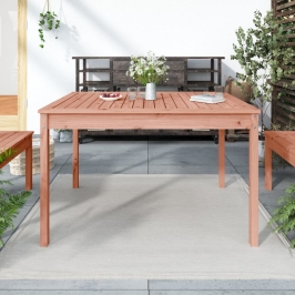 Mesa de jardín madera maciza abeto de Douglas 121x82,5x76 cm