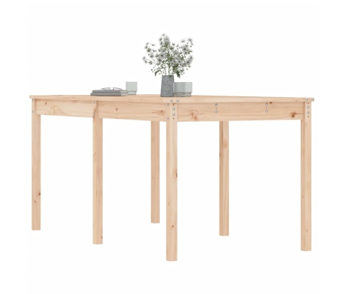 Mesa de jardín madera maciza de pino 159,5x82,5x76 cm