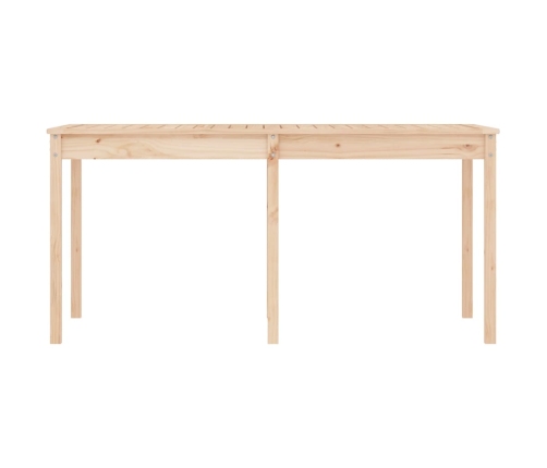 Mesa de jardín madera maciza de pino 159,5x82,5x76 cm