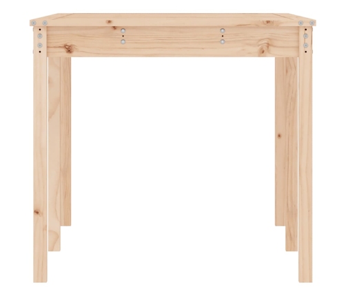 Mesa de jardín madera maciza de pino 159,5x82,5x76 cm