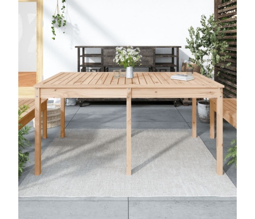 Mesa de jardín madera maciza de pino 159,5x82,5x76 cm