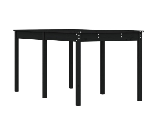 vidaXL Mesa de jardín madera maciza pino negro 159,5x82,5x76 cm